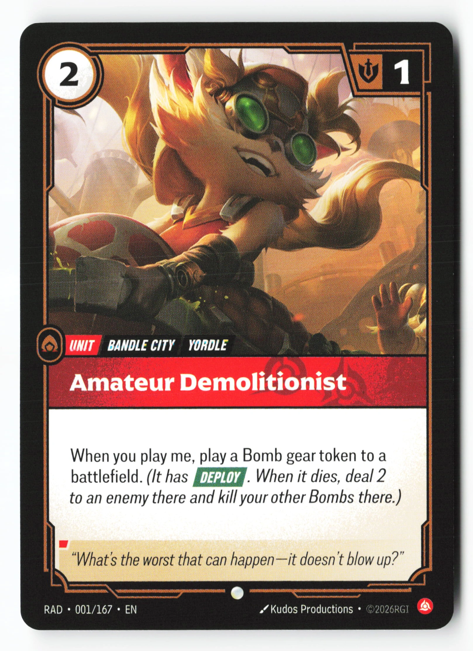 Amateur Demolitionist (RAD 001) — Voorkant