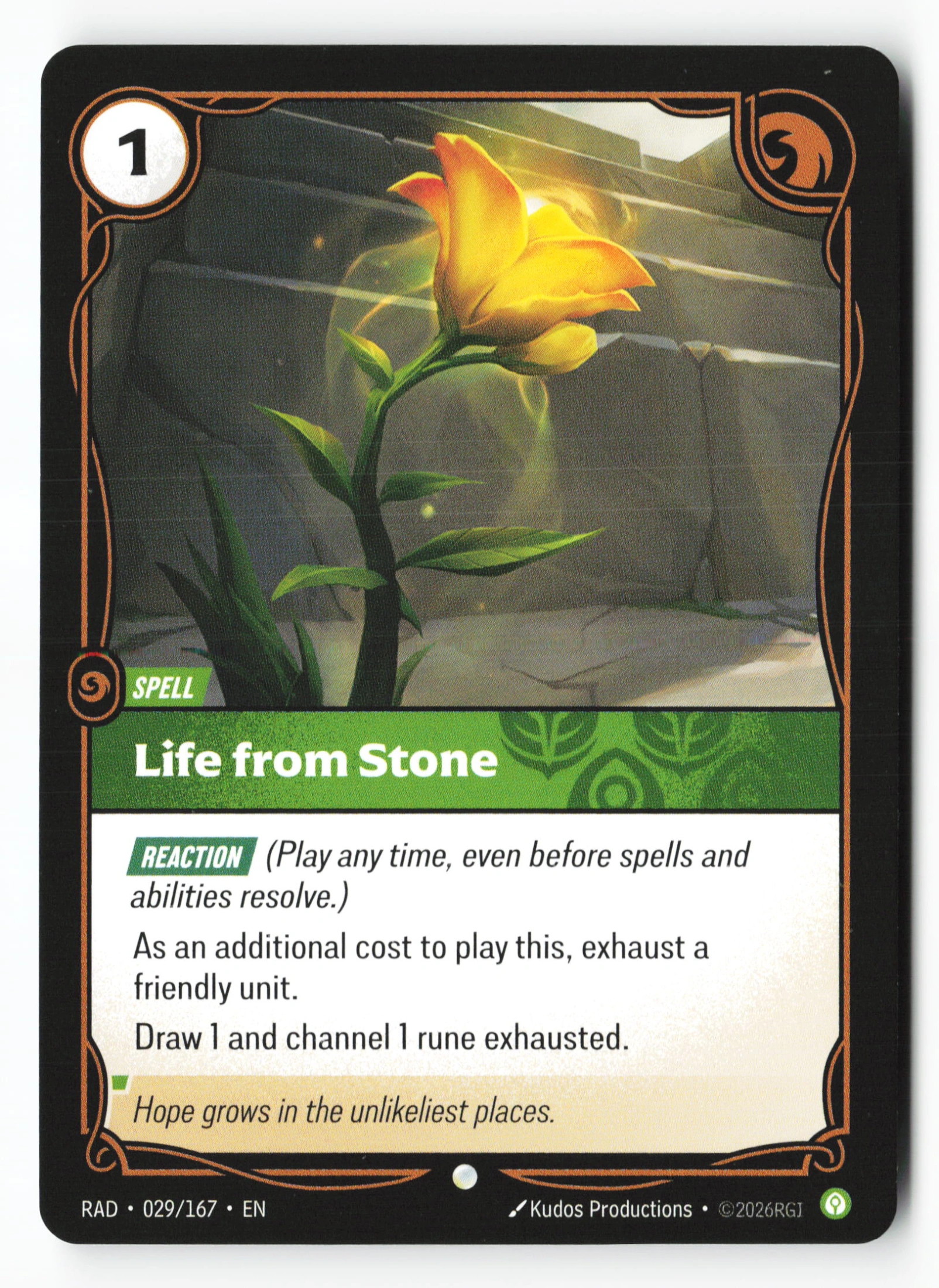 Life From Stone (RAD 029) — Voorkant