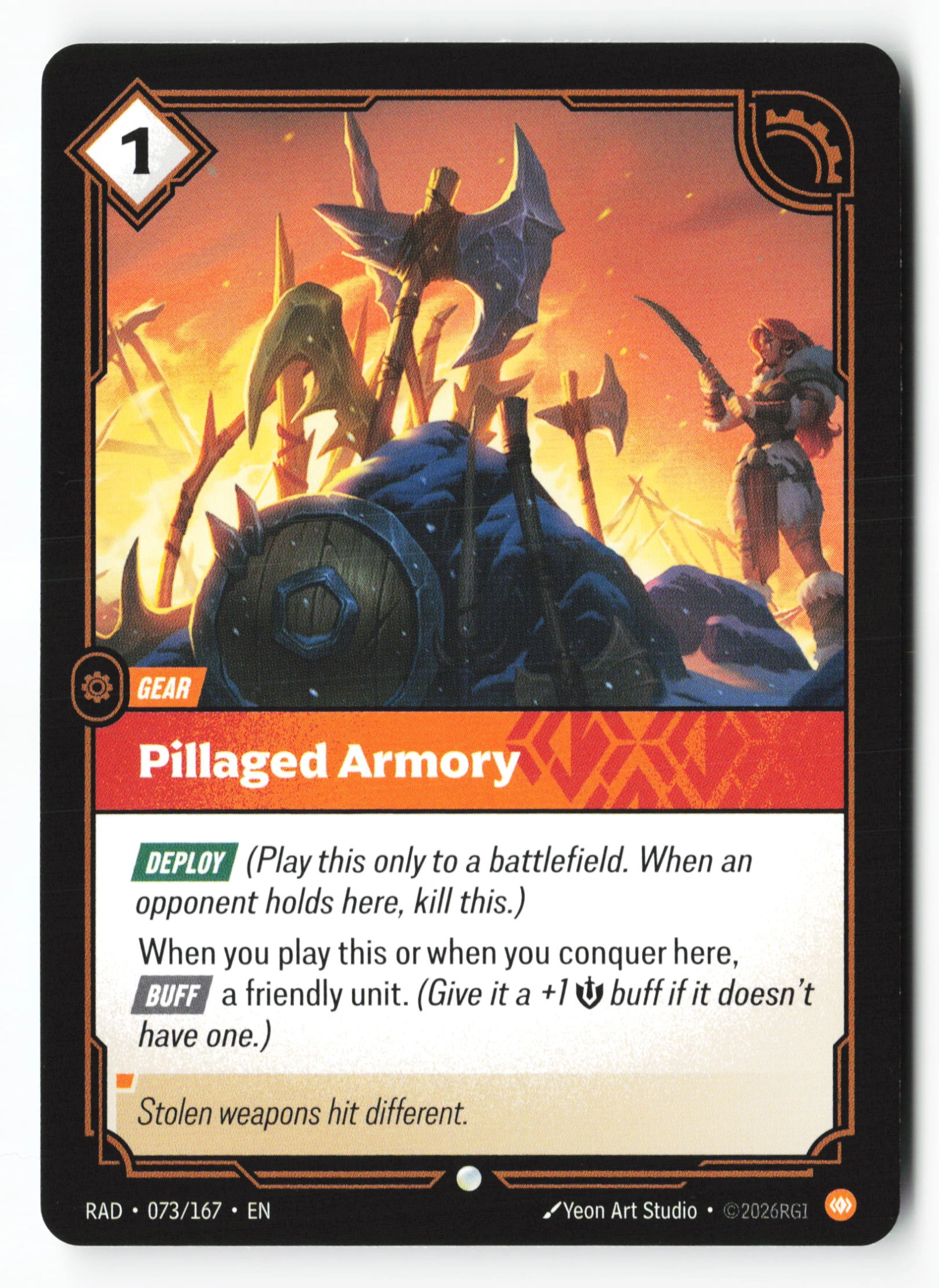 Pillaged Armory (RAD 073) — Voorkant