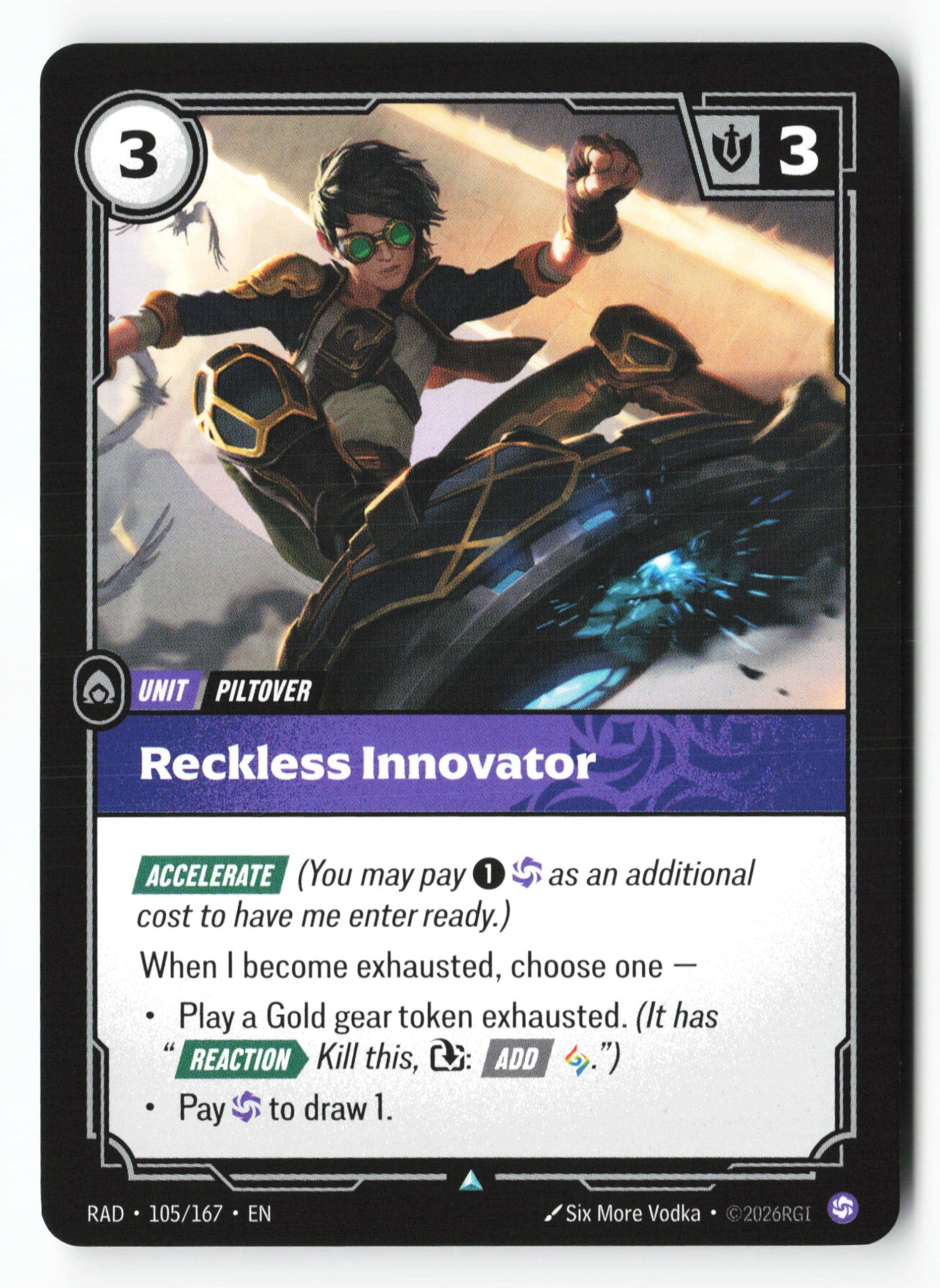 Reckless Innovator (RAD 105) — Voorkant