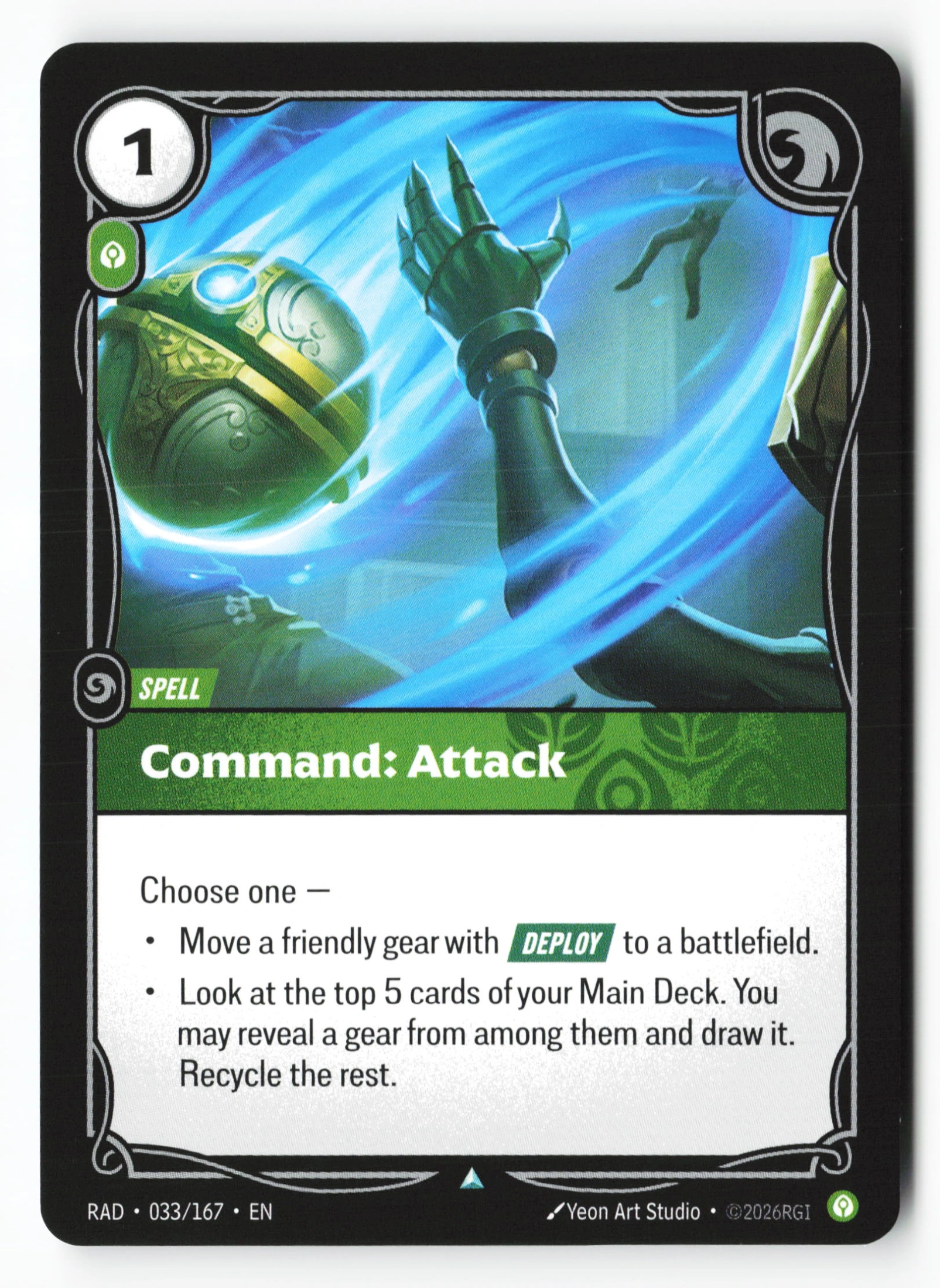 Command: Attack (RAD 033) — Voorkant