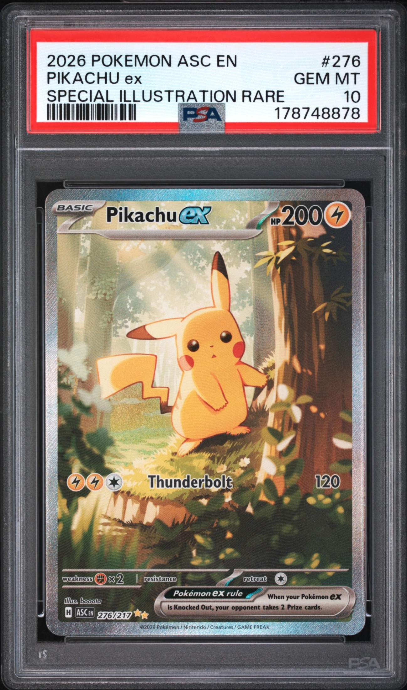 Pikachu ex (ASC 276) — Voorkant