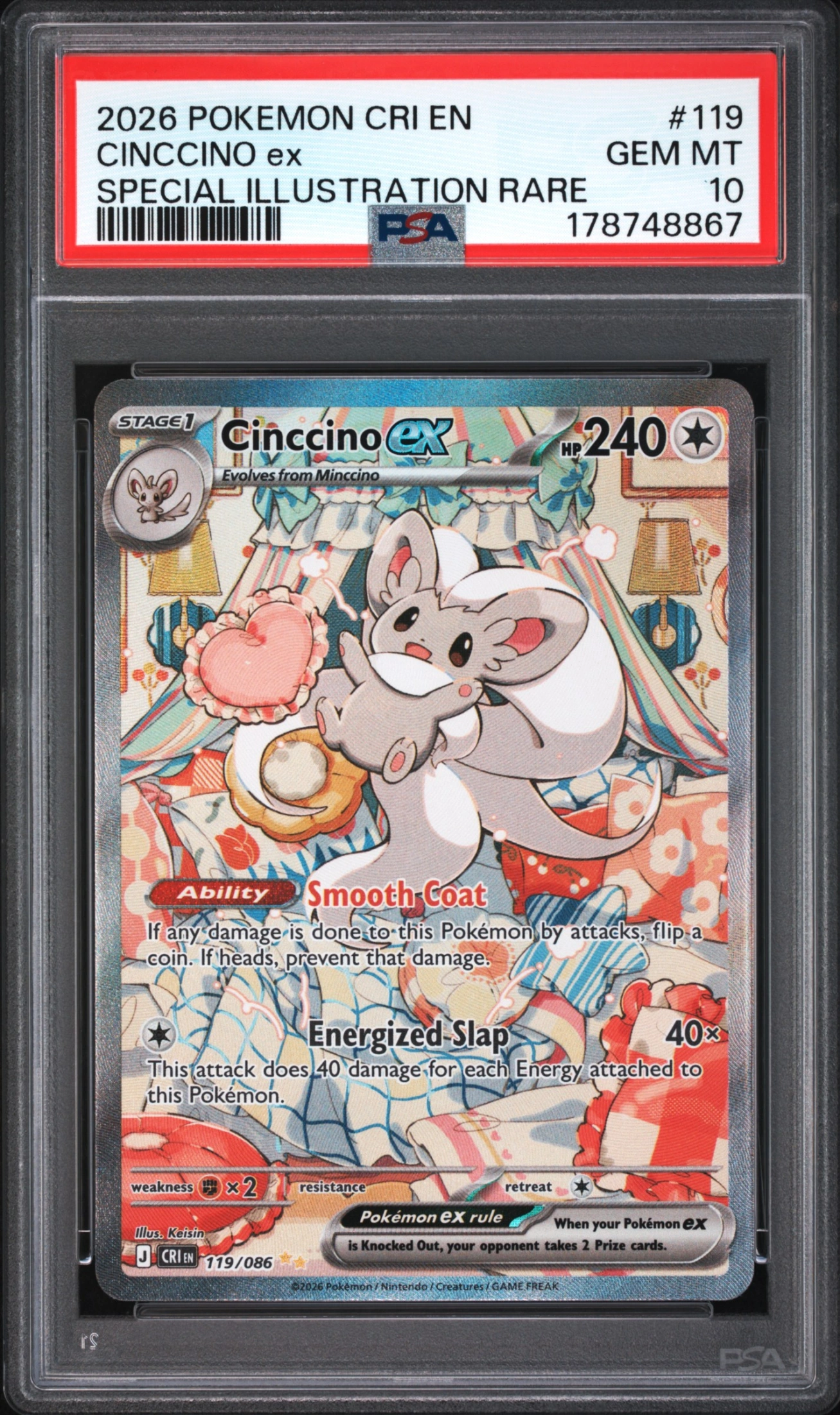 Cinccino ex (CRI 119) — Voorkant