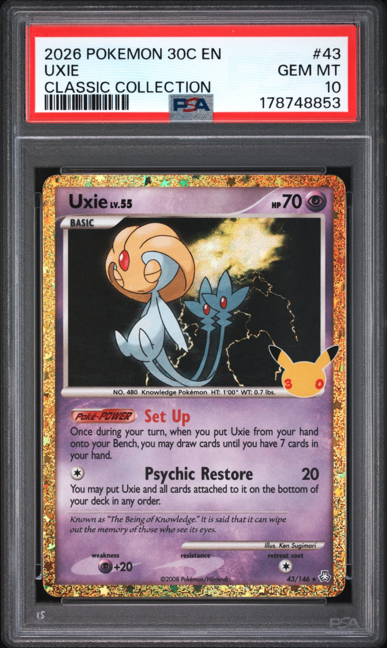 Uxie (30C 043) — Voorkant