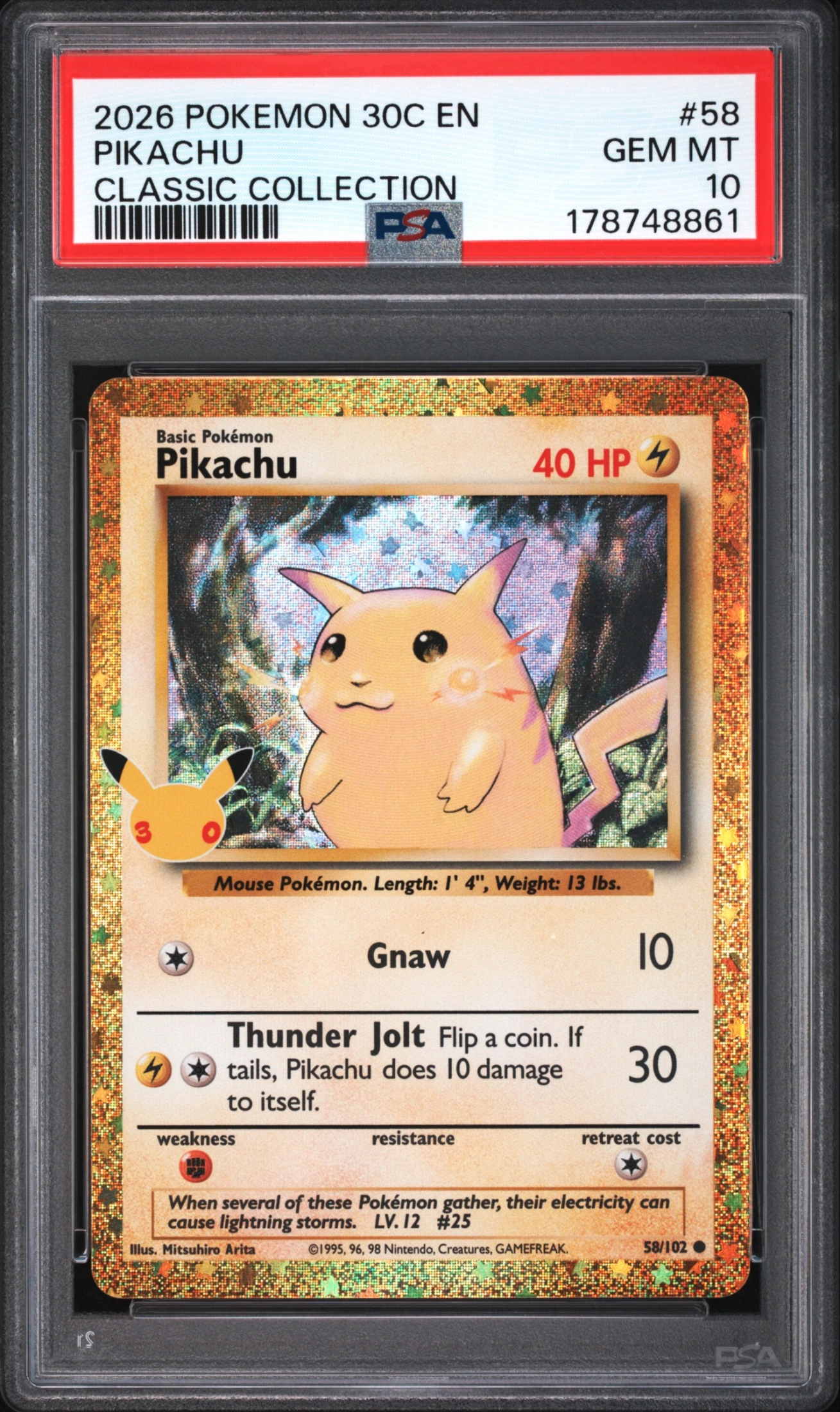 Pikachu (30C 058) — Voorkant