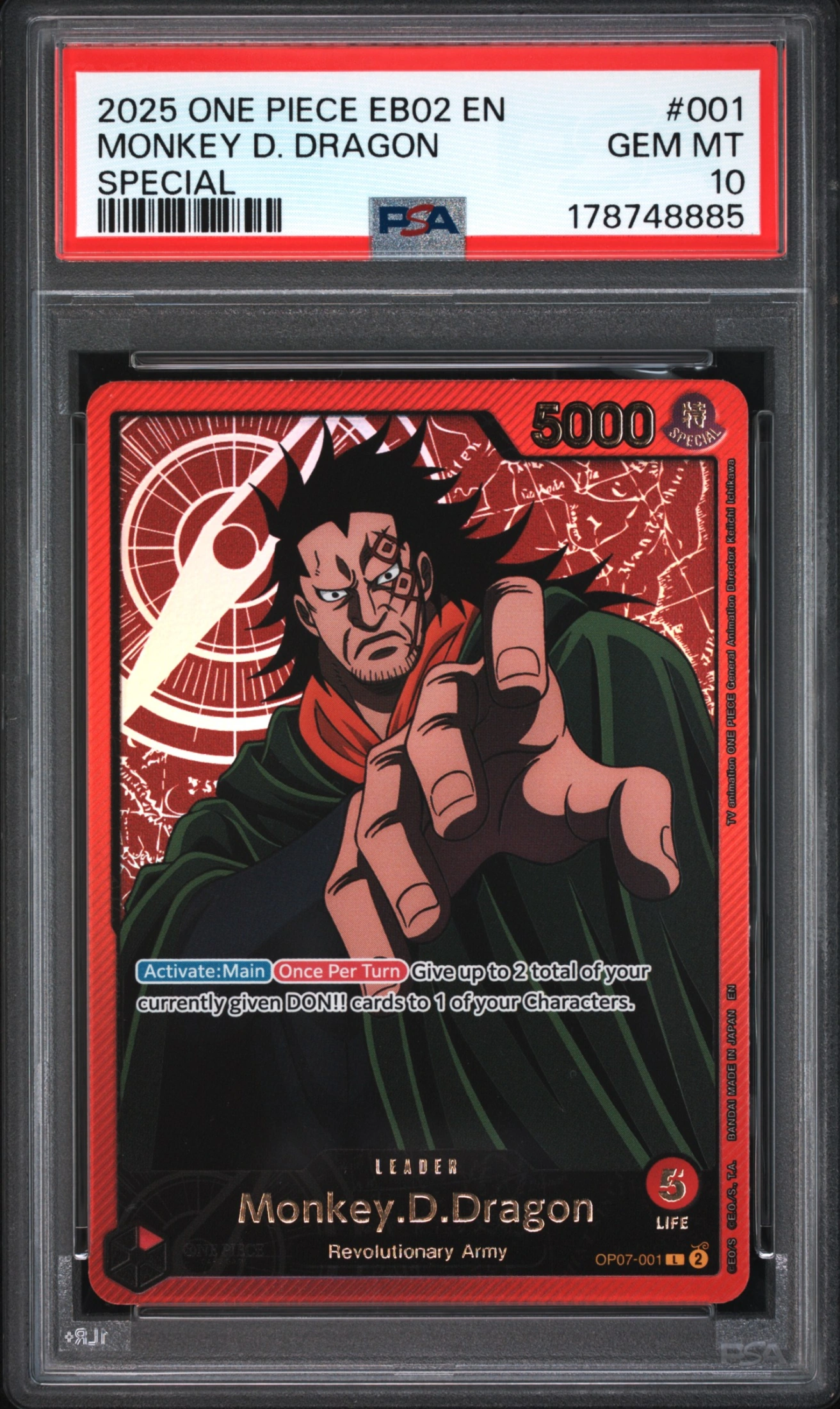 Monkey.D.Dragon (OP07-001) — Voorkant