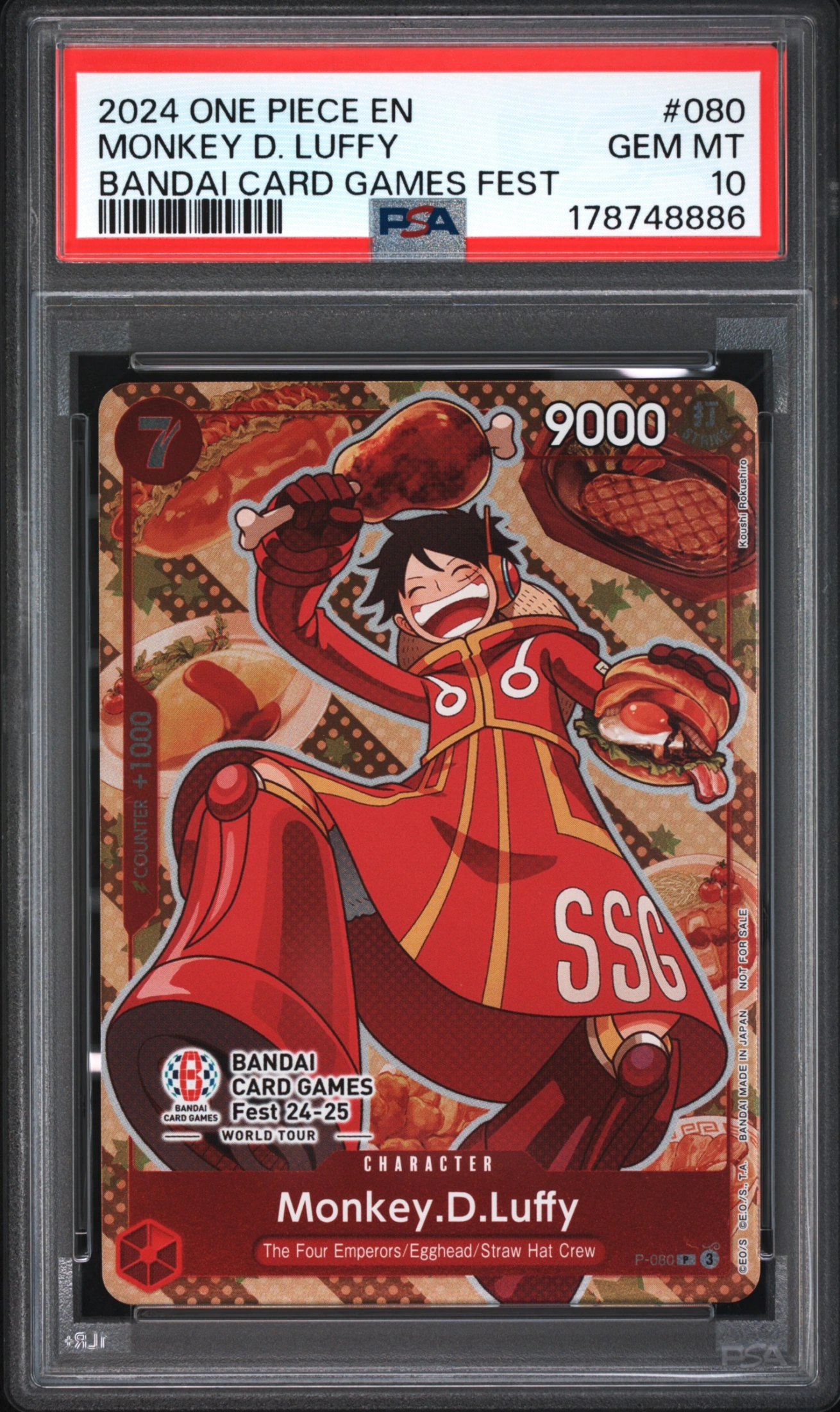 Monkey.D.Luffy (P-080) — Voorkant