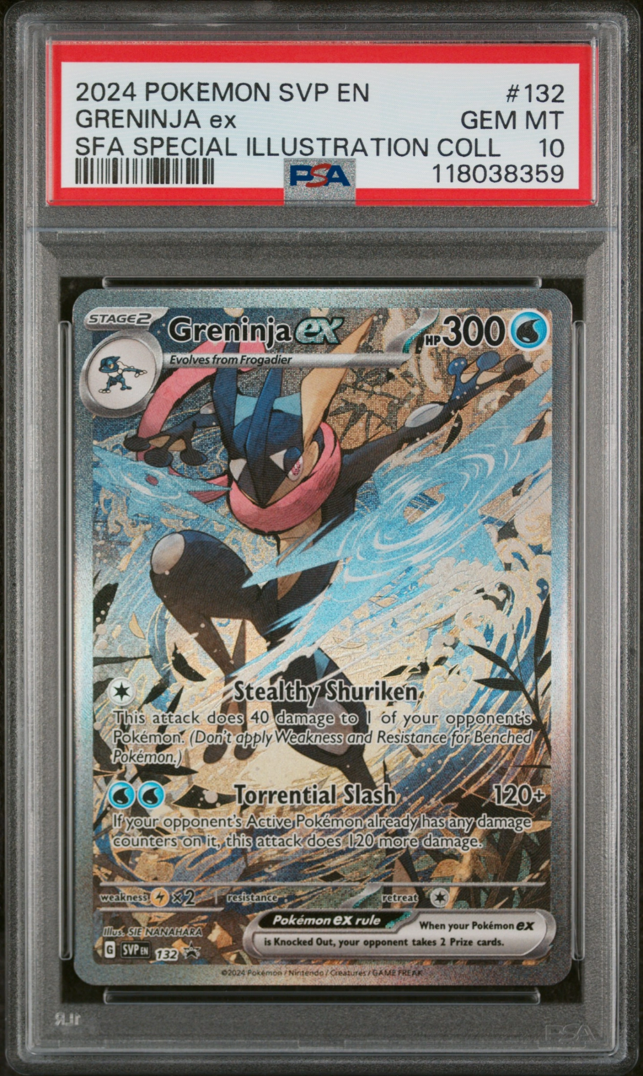 Greninja ex (SVP 132) — Voorkant