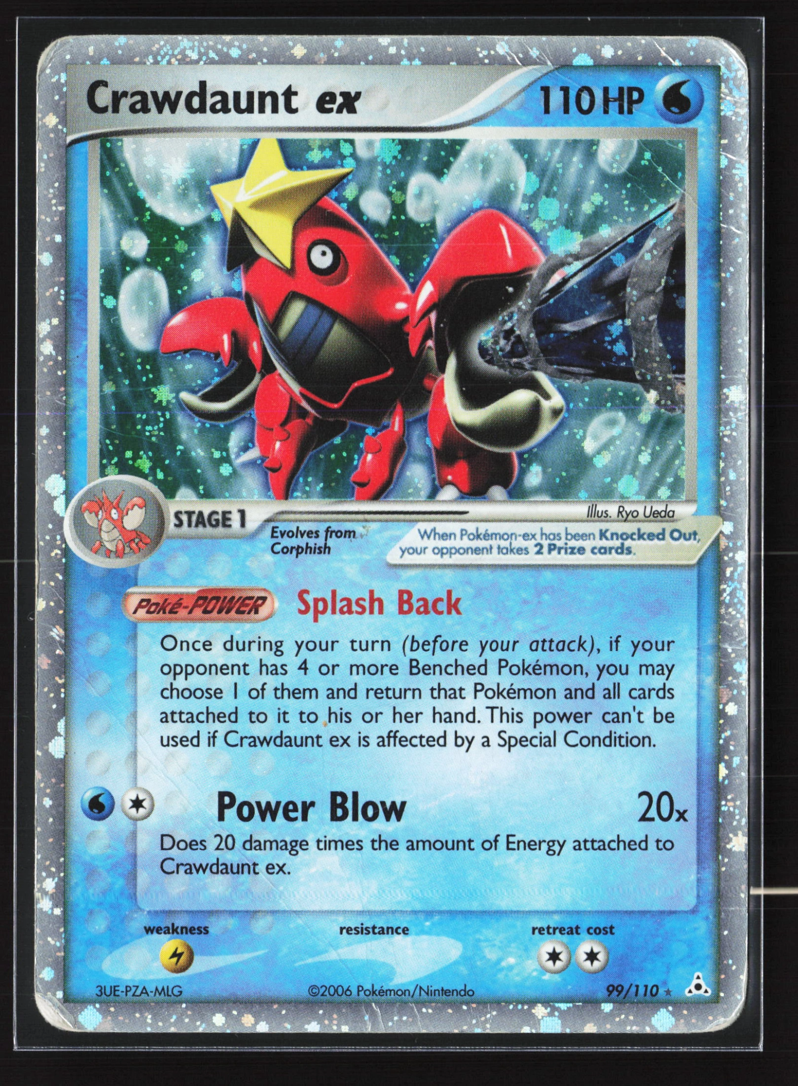 Crawdaunt ex (HP 099) — Voorkant