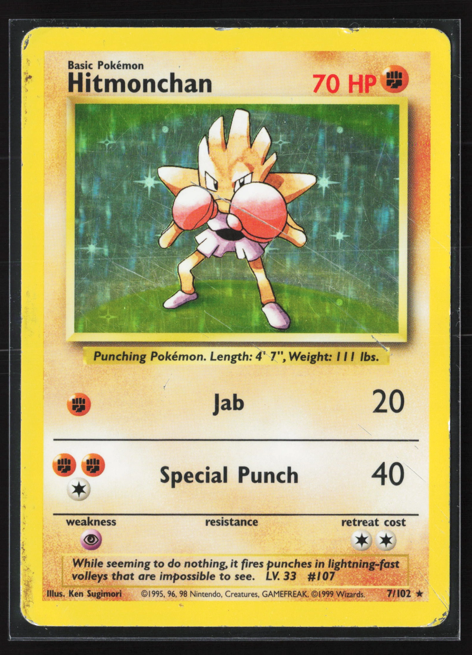 Hitmonchan (BS 007) — Voorkant