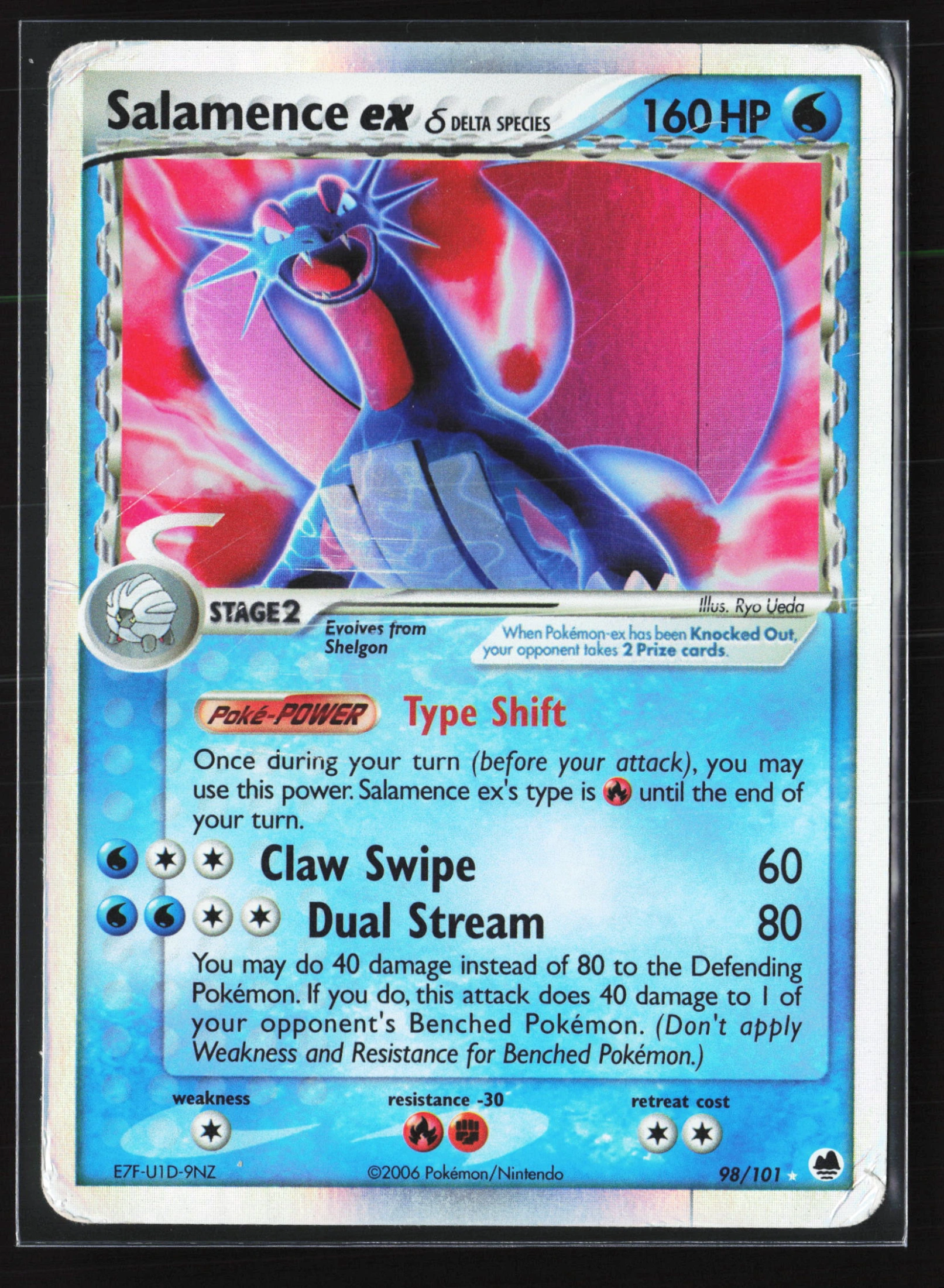 Salamence ex δ (DF 098) — Voorkant