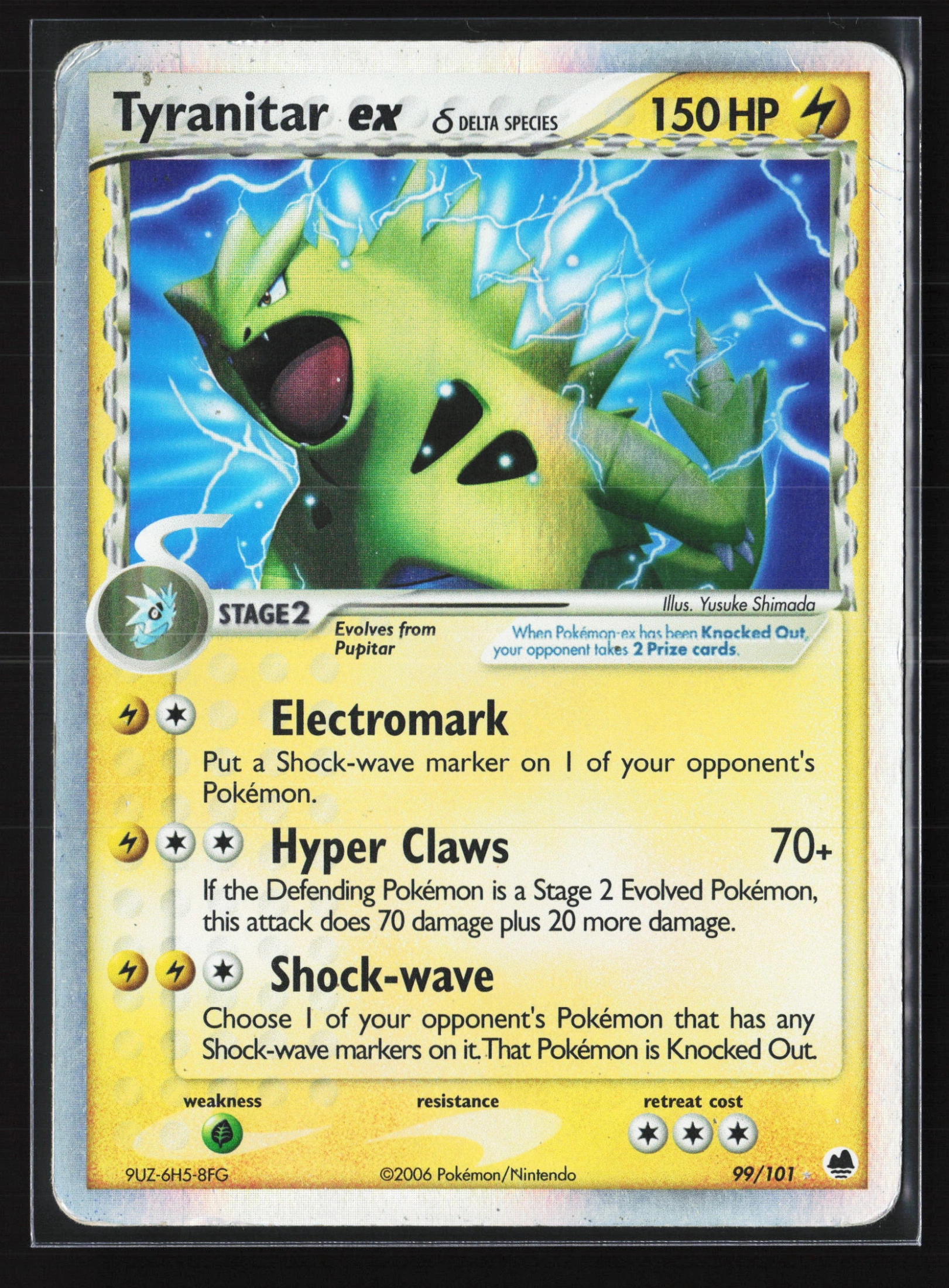 Tyranitar ex δ (DF 099) — Voorkant