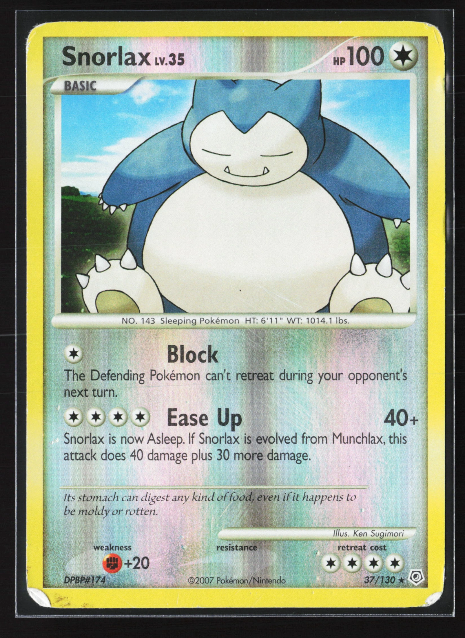 Snorlax (DP 037) — Voorkant