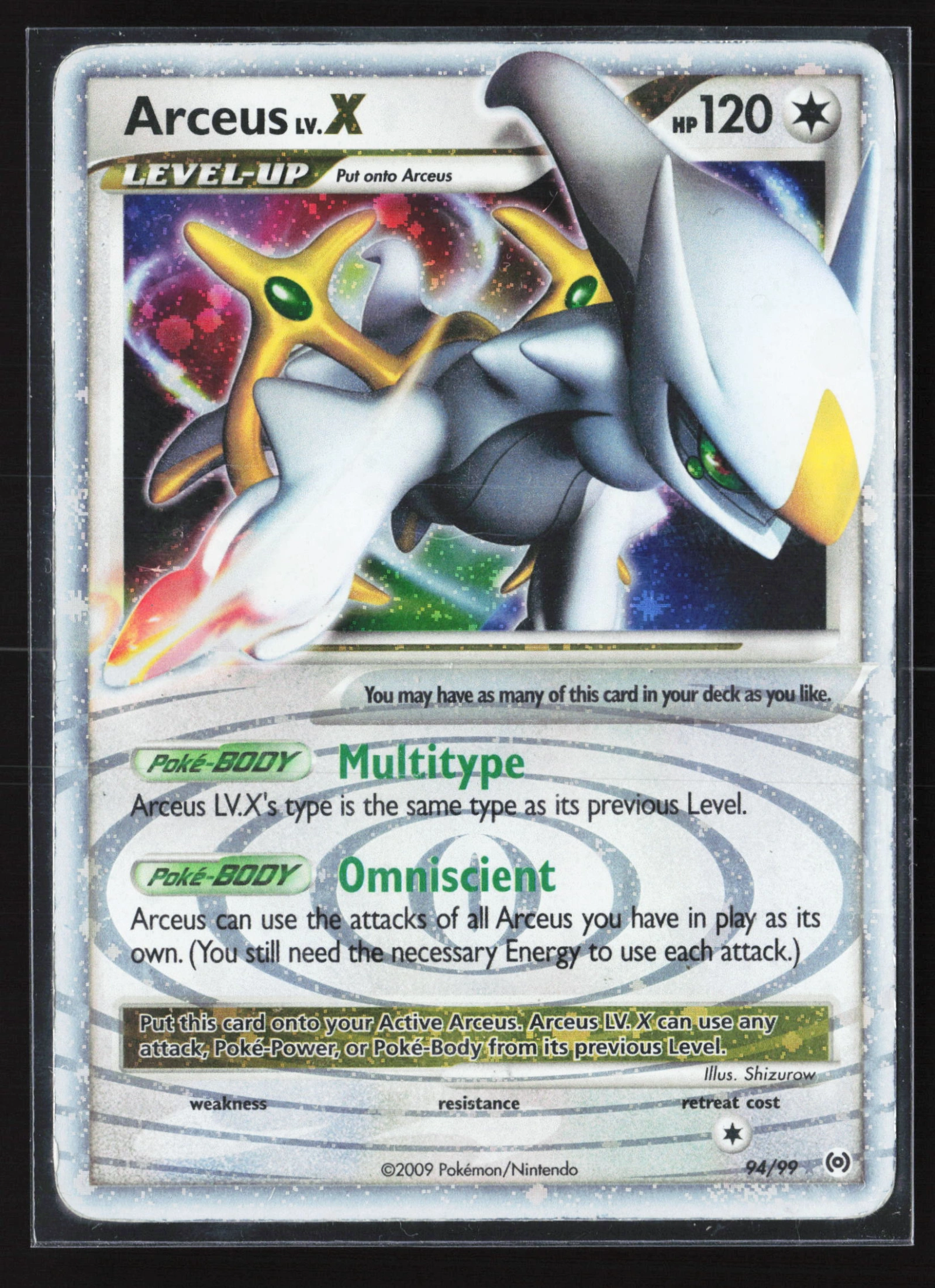 Arceus LV.X (AR 094) — Voorkant