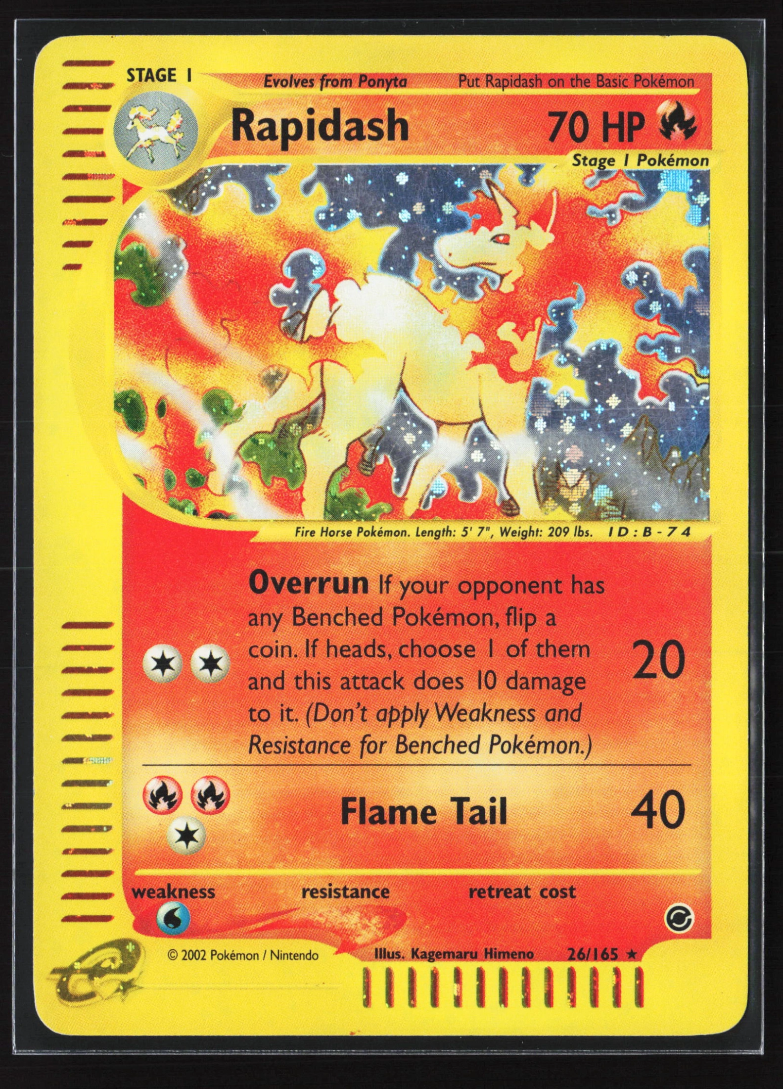 Rapidash (EX 026) — Voorkant