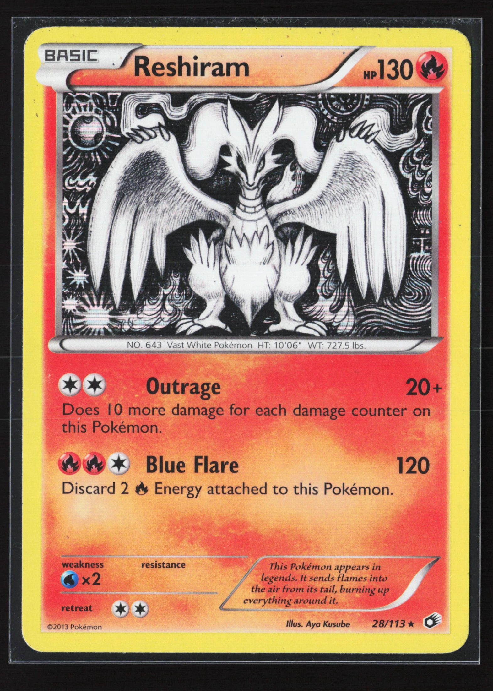 Reshiram (LTR 028) — Voorkant