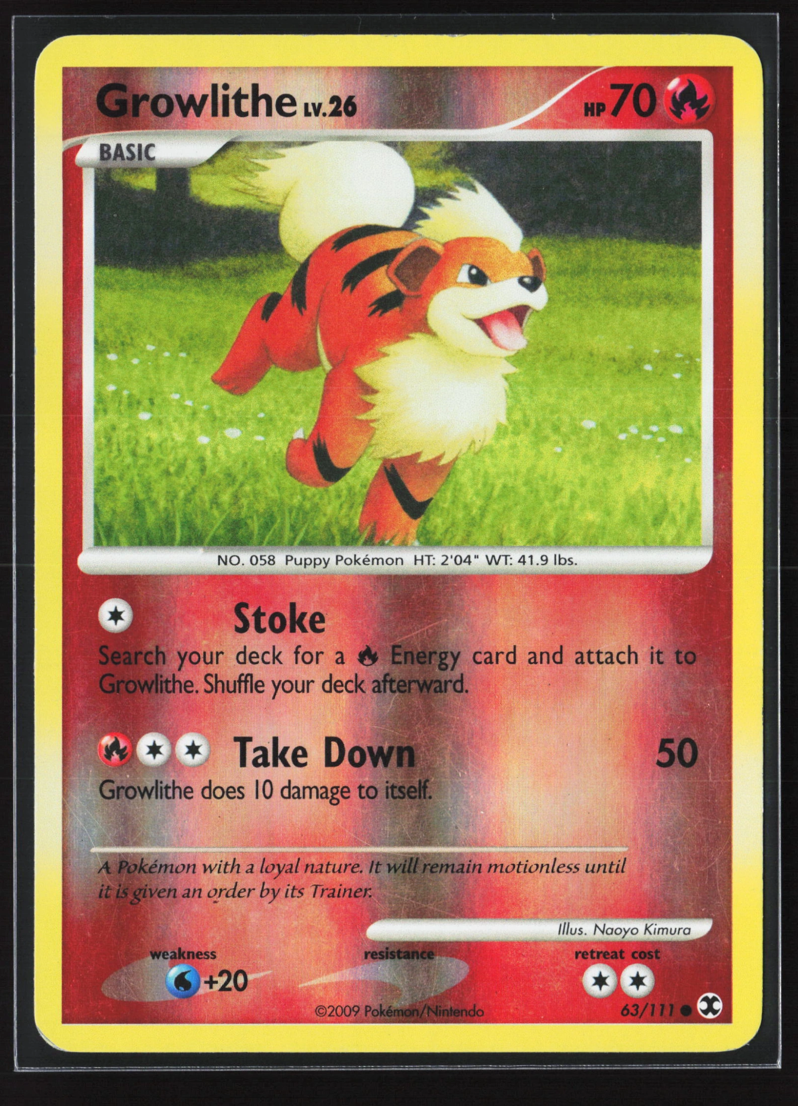 Growlithe (RR 063) — Voorkant