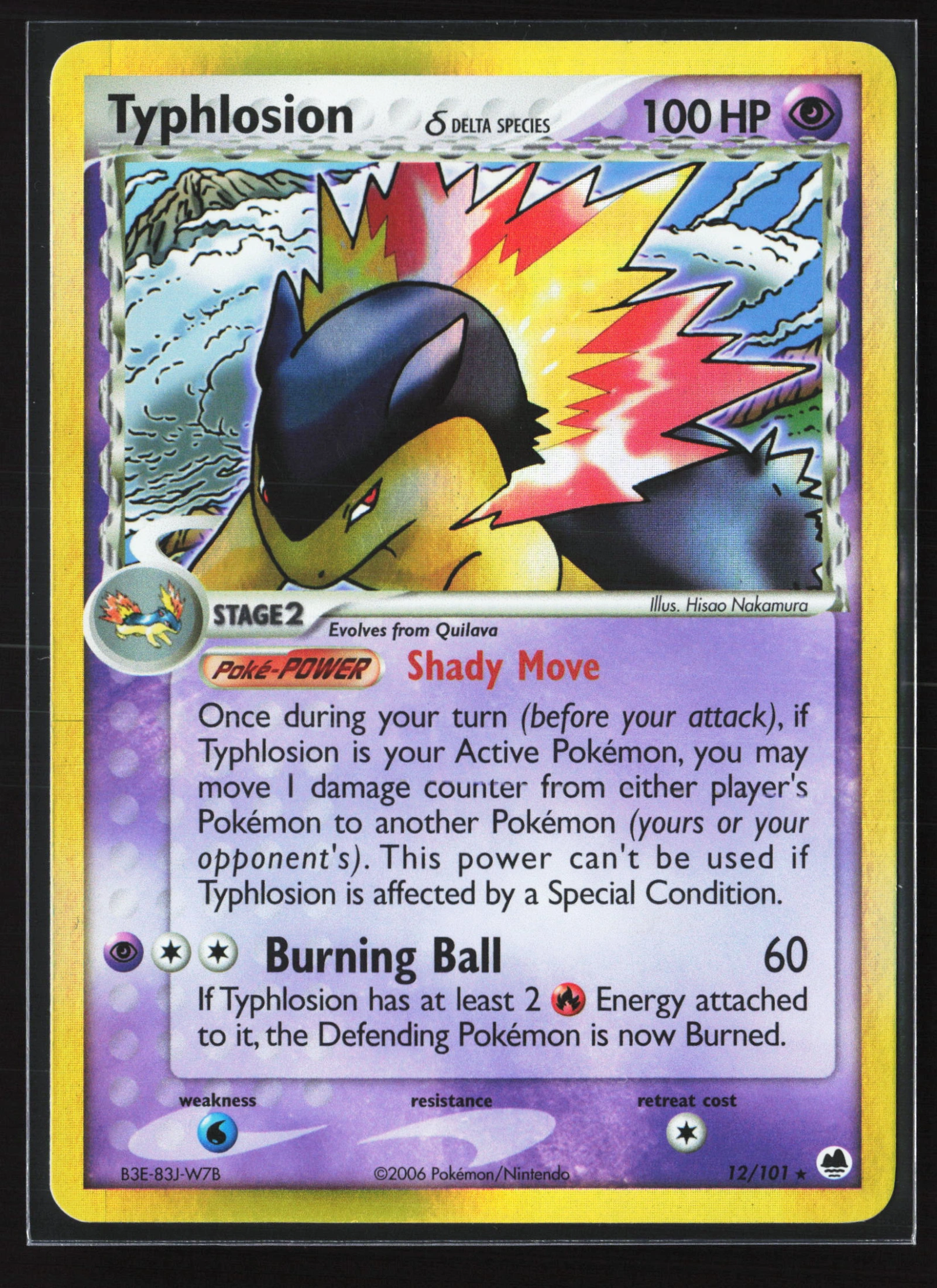Typhlosion δ (DF 012) — Voorkant