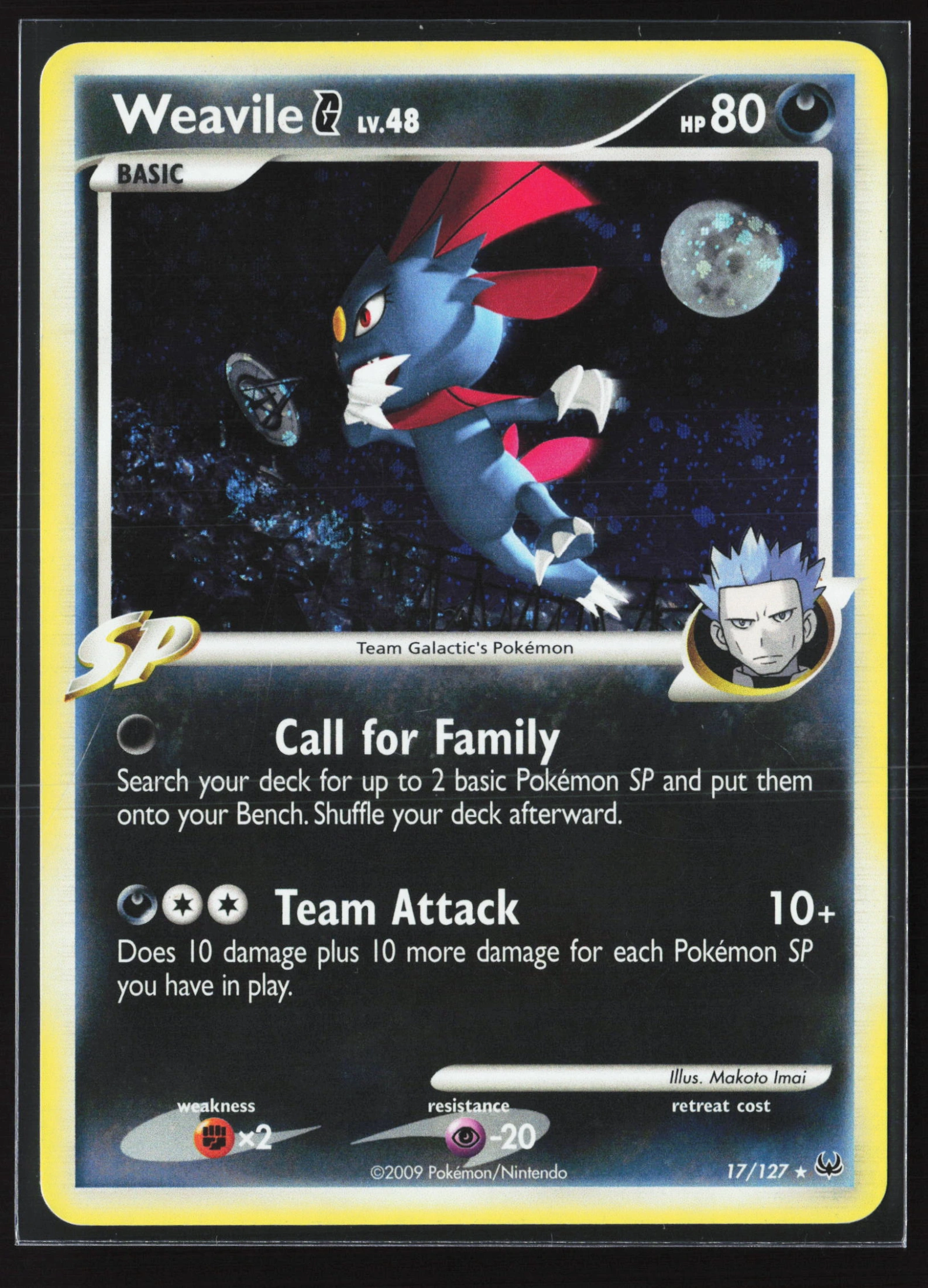 Weavile G (PL 017) — Voorkant