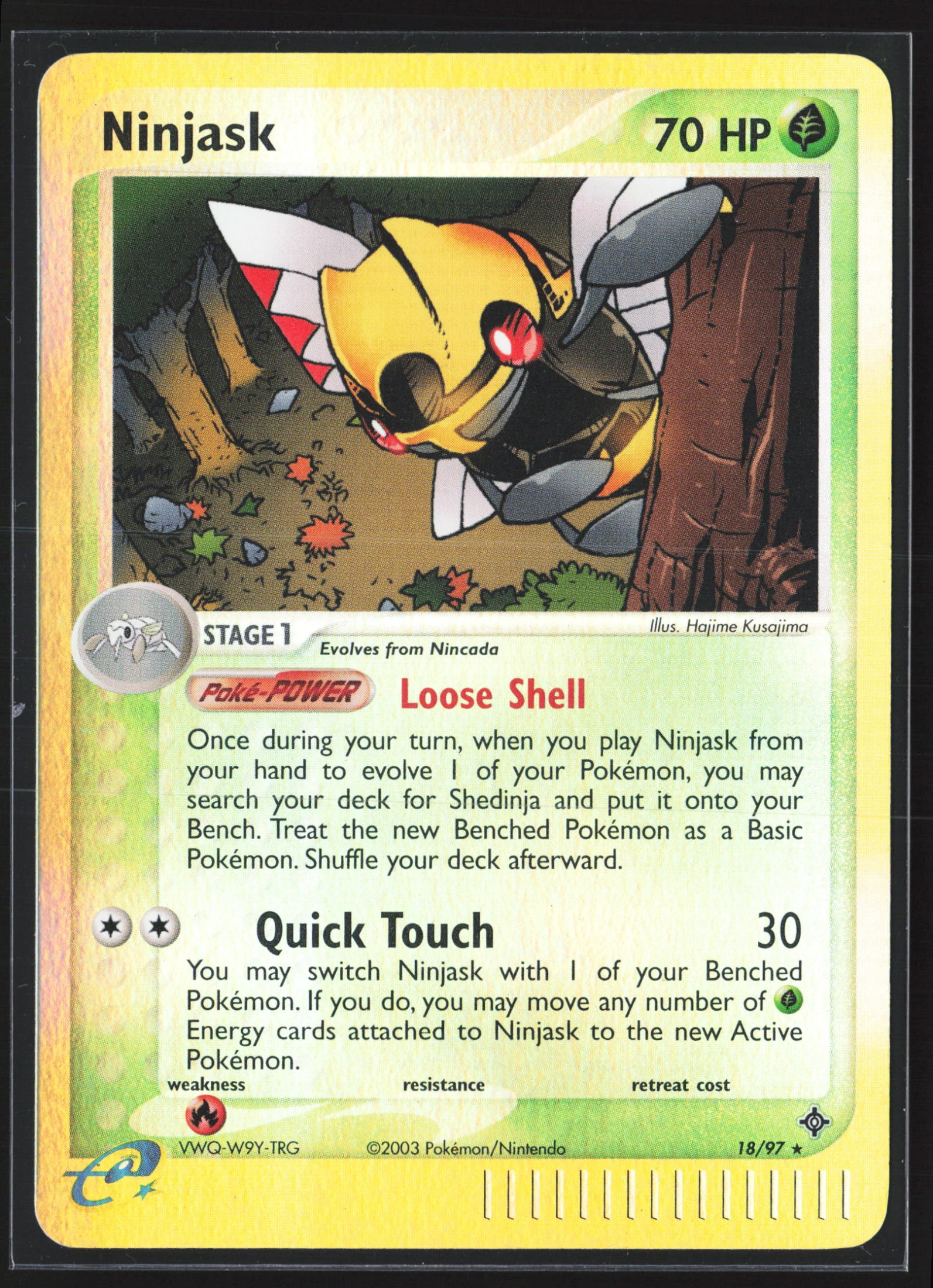 Ninjask (DR 018) — Voorkant