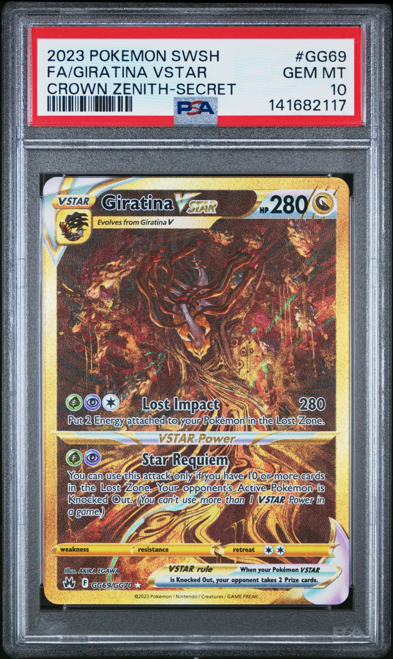 Giratina VSTAR (CRZ GG69) — Voorkant