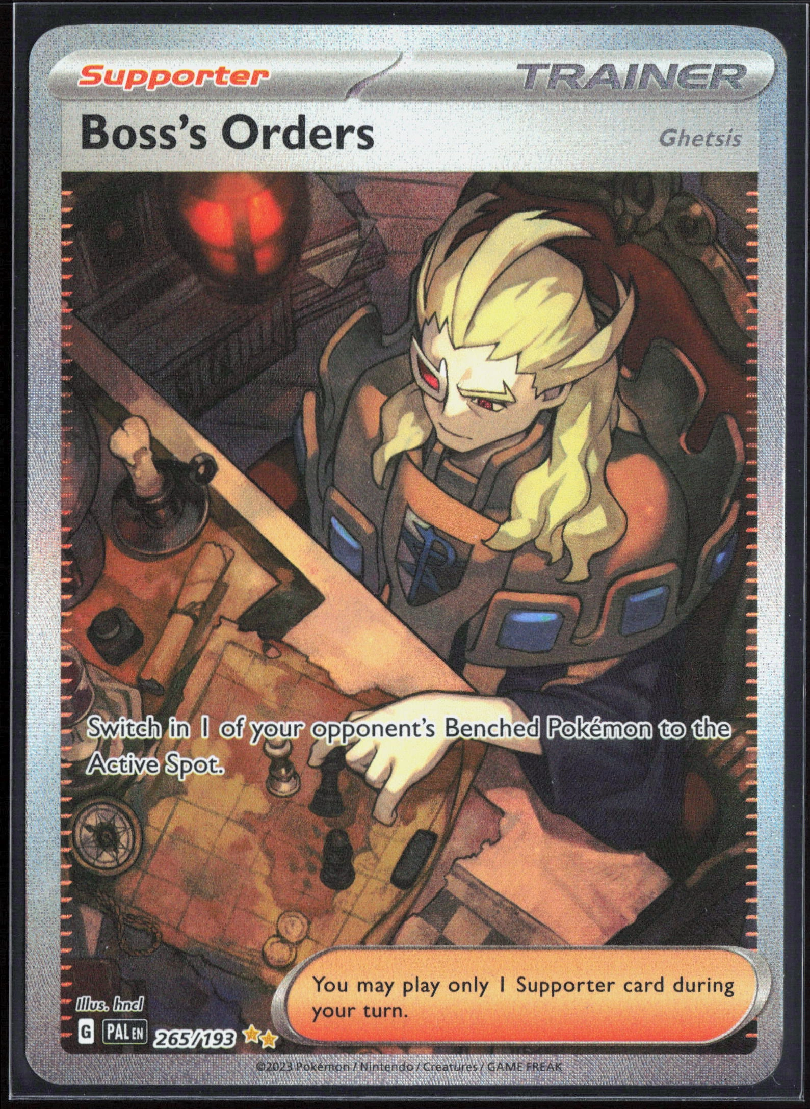 Boss's Orders (Ghetsis) (PAL 265) — Voorkant