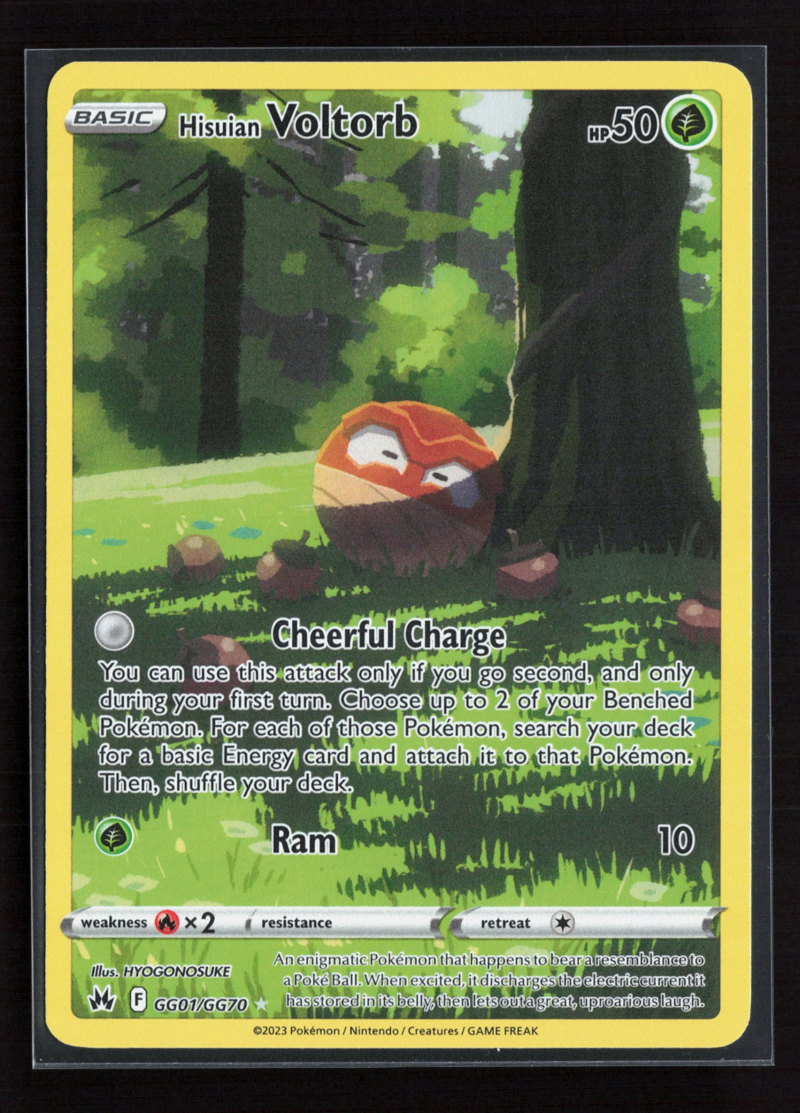 Hisuian Voltorb (CRZ GG01) — Voorkant